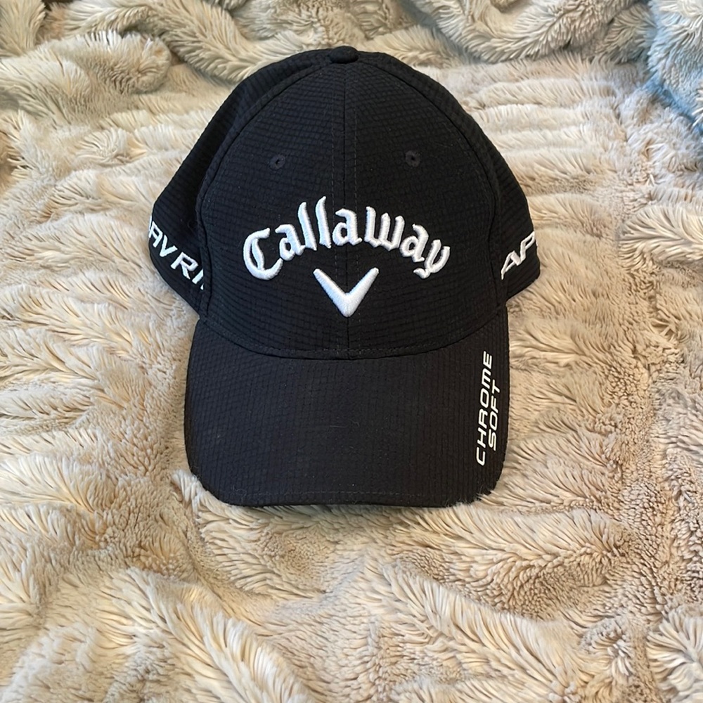 Callaway Chrome Soft XR Great Big Bertha Odyssey Golf Hat Black White Adjustable